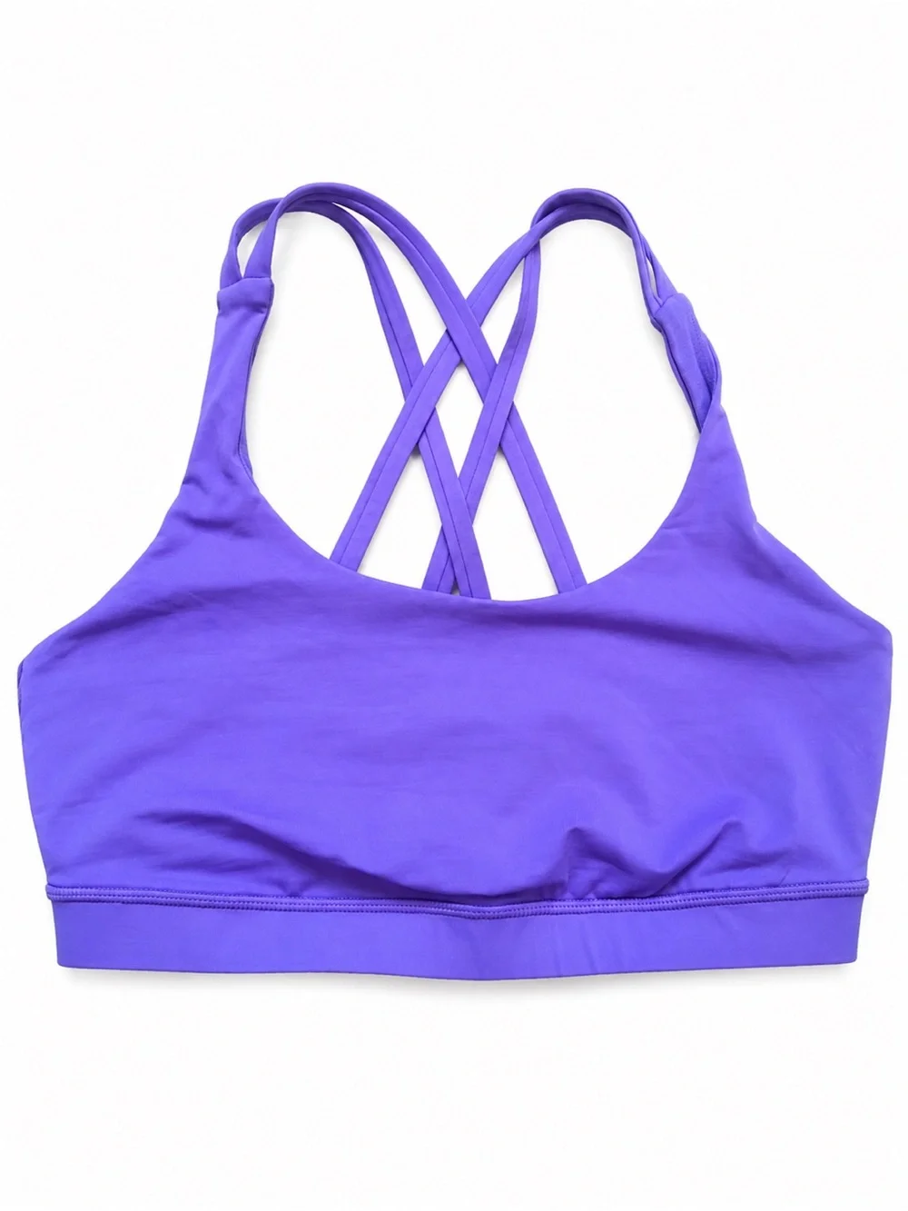 Lululemon Energy Bra Purple Size 8 Strappy Crossback Athletic Sports Bra